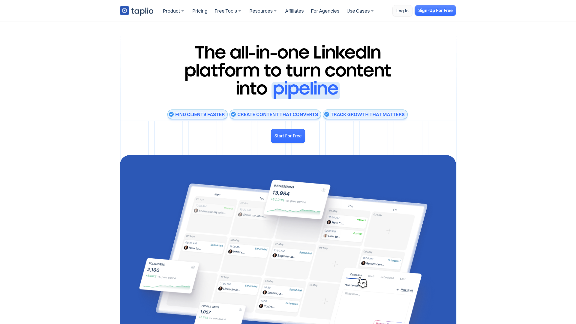 Taplio Chrome extension screenshot